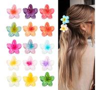 HOPEYMY26 15 Pcs 4cm Pinze per Capelli Mollettone Fiore Mollette Fiori per Capelli Mollette Capelli Donna Progettato Appositamente per le Donne, Adatto All'Uso Femminile, Adatto a Tutti i Tipi Capelli