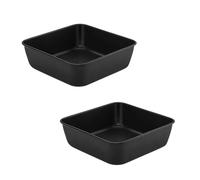HOPEYMY26 2 Pezzi Teglie Forno Pirofila da Forno Placca Teglia Acciaio Inox Lasagnera sa Sano e Facile da Pulire, Ottimo per Torte, Brownies, Muffin e Altro Ancora