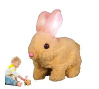 Hoping Bunny - Giocattoli di coniglio per bambini, coniglietti giocattolo elettronico, bambola di coniglio simulata | Aspettando che gli animali robot saltino, il naso intraudato, le orecchie
