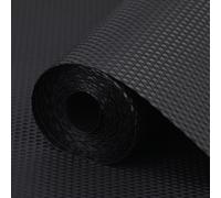 Hoplaep Eva - Tappetino per cassetti, 50 x 300 cm, impermeabile, per armadi da cucina, colore: nero