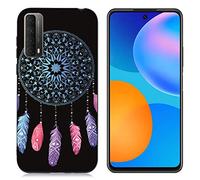 HopMore Compatibile con Cover Huawei P Smart 2021 Nero Silicone Morbide Disegni Custodie Psmart 2021 Bella Custodia Antiurto Gomma Case Morbido Caso Gel AntiGraffio - Cacciatore di Sogni