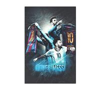 HOPNRU Lionel Messi Poster Giocatore di calcio Jersey Wall Art Quadro Quadro Quadro Quadro Pittura Moderna Casa Soggiorno Ragazzi Camera da letto Decor Poster (40x60cm-Senza Cornice)