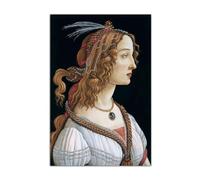HOPNRU Sandro Botticelli Ritratto Poster Rinascimentale Classica Immagine di arte della parete Stampa su tela Pittura Moderna Casa Camera da letto Decor Murale (30x45cm-Senza Cornice)