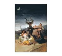 HOPNRU Strega's Sabbath Olio Painting Poster Francisco José de Goya Painting Wall Art Quadro su Tela Pittura Moderna Casa Bagno Decor Poster (30x45cm-Senza Cornice)