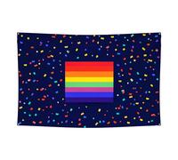 Hopomoon 120 x 180 cm bandiera orgoglio 1 sfondo panno decorazione per feste, durevole appeso festa fotografia sfondo striscione, LGBTQ decorazione per la casa fornitura