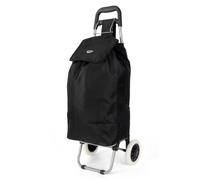 HOPPA - Carrello - Trolley portaspesa pieghevole con due ruote - (Nero)
