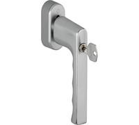 Hoppe 0700S/UD9020 - Maniglia per finestra con serratura a chiave, VarioFit, 32-42 mm