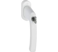 HOPPE 11715911 - Maniglia per finestra LIÈGE-Secu100, cilindrica VK 7 x 37, colore: Bianco