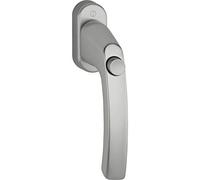 HOPPE 11780150 Maniglia per finestra LIÈGE - con bottone a pressione, VK 7 x 40, effetto acciaio inox, Color01, W108 x L96