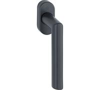HOPPE 12034065 Maniglia per Finestra Amsterdam con mandrino Quadrato, 7 x 37 mm, in Acciaio Inox, Nero Opaco, Stift 7x37 mm | Edelstahl schwarz matt