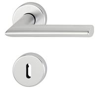 HOPPE 2811106 Maniglia Stockholm con Rosette BB (Buntbart), Argento anodizzato