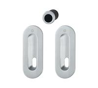 Hoppe 3207357 porta scorrevole Conchiglia Set M472 - verdeckt geschraubt BB, cromato opaco