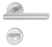 HOPPE, 3286551, Manico set con rosette WC Amsterdam anodizzato, argento