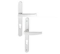 HOPPE AG Set di porta finestra piastra stretta Atlanta 113KH/300LMSGL/1530 HOPPE sporgenza ridotta 195mm Bianco 9010 Chiave i Entr.92 C.8-ep.78/87-3464556