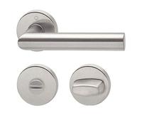 Hoppe Amsterdam - Rosetta in acciaio inox F69 E1400Z/42KV/42KVS, design per bagno/WC