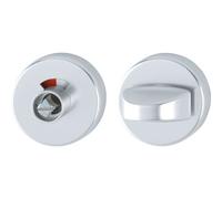Hoppe bagno/WC (spina) Rosette con rosso/bianco, Disco di coppia alluminio 42 KVs
