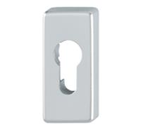 HOPPE Bocchetta HOPPE BOCCHETTE rettangolare foro yale mat. ALLUMINIO col. F1