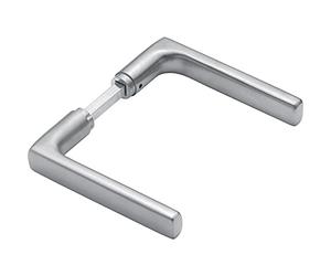 HOPPE Coppia di spille Dallas, senza rosette, in acciaio inox opaco