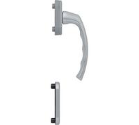 HOPPE LIÈGE - Maniglia per porta da balcone, altezza esterna, argento anodizzato