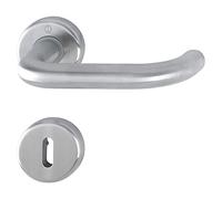 Hoppe Maniglia da bagno + rosetta BB, TS 42-47 mm, in acciaio inox opaco