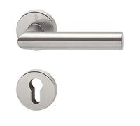 Hoppe - Maniglia E Serratura, Acciaio Inox, Cilindro Per Profilo