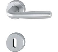 HOPPE Maniglia MARIBOR coppia con rosette e bocchette tonde foro patent mat.