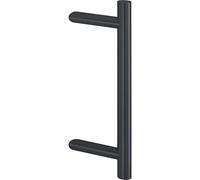 HOPPE Maniglia per asta E5012 LA 300 mm - Maniglia per porta d'ingresso, lunghezza 400 mm, in acciaio inox nero opaco