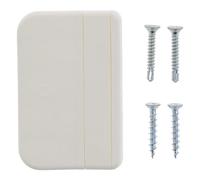 HOPPE - Maniglia per porta del balcone, in plastica, colore bianco, K435, 5 pezzi, con viti