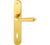 HOPPE Maniglia SANTIAGO coppia con placca foro patent mat. OTTONE col. F71