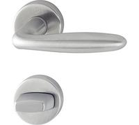 HOPPE maniglia Verona con rosetta WC, acciaio inox matt, 2819386