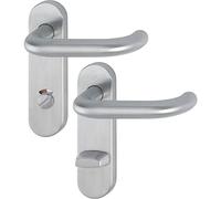 HOPPE Paris 10721063 - Maniglia per porta WC in acciaio INOX opaco