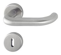 HOPPE 3286307 Set Maniglia Paris con Rosette BB (Deadlock), Acciaio Inox Opaco, Rosa
