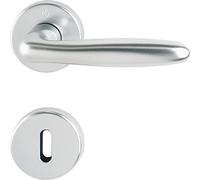 HOPPE pulsante Set Verona con rosette BB colorato Bart, argento anodizzato, 2950
