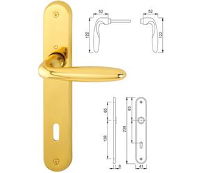 HOPPE Set maniglia a leva serie VERONA