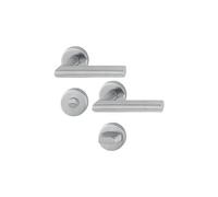 HOPPE maniglia Amsterdam con rosette WC, acciaio inox opaco, 3286438