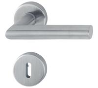 HOPPE maniglia Amsterdam con rosette BB colorato barba, in acciaio inox opaco, 3286411