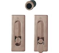 HOPPE Set per porta scorrevole M464 - senza serratura, rosetta quadrata WC in rame