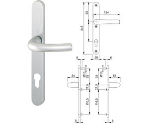 HOPPE Set/profilo di sicurezza per porta modello Tokyo