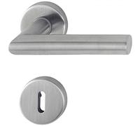 HOPPE Set rosette "Amsterdam" in acciaio inox opaco E1400Z/42KV/42KVS - 6439996