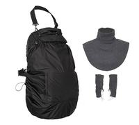 Hoppediz Fodera in pile 3 in 1, calda copertura universale per marsupio e tracolla con parapioggia, colletto a sciarpa e scaldamani, antracite, 1 pezzo