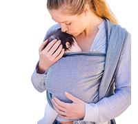 HOPPEDIZ® - Sciarpa porta-bebè in jacquard, con guida d'uso