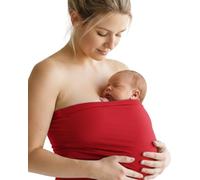 Hoppediz Top per bonding per bambini, per cesareo, per canguruh, qualità biologica, XL, rosso