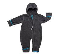 Hoppediz - Tutina in pile per neonati e bambini antracite. 80-86 cm