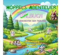 Hoppels Abenteuer: Kritzel- Malbuch - mit Geschichten zum Vorlesen - Für Abenteurer und Prinzessinnen ab 3 Jahren