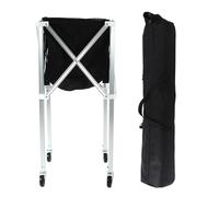Hopper da Tennis Pieghevole | Ruote a 360 ° per Un Facile Trasporto | Carrello in Lega di Alluminio Leggero per Tennis/Pratica/Allenamento | Alta capacità e Struttura Stabile