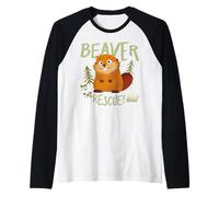 Hoppers Beaver To The Rescue Maglia con Maniche Raglan