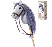 HOPPIHORSE-Edizione Sportiva Hobby Horse A3, Cavallo con Bastone con Cavezza, redini, Tracolla, Coda e Impugnatura in Silicone, Hobby Horse Cavallo di Alta qualità in Peluche in Una Confezione Regalo