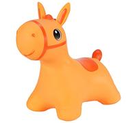 Hoppimals Space Hopper Cavallo Gonfiabile per Bambini di età Pari o Superiore a 12 Mesi - Imballo con Confezione Regalo, Pompa Inclusa - Cavalcabile Bambino, Palla rimbalzante per Bambini - Arancione