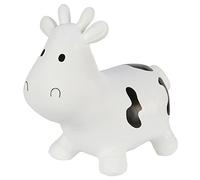 Hoppimals Space Hopper Mucca Gonfiabile per Bambini di età Pari o Superiore a 12 Mesi - Imballo con Confezione Regalo, Pompa Inclusa - Cavalcabile Bambino, Palla rimbalzante per Bambini - Bianca