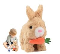 Hopping Bunny Toys - Colorful Electronic Animal Plush, Interactive Wiggling Ears and Sounds, Funny Animated Jumping Rabbit, Adorable Plush Doll, Spring Festival Gift for Easter Christmas Birthday